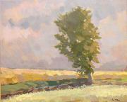 konrad magi Landscape of Viljandi France oil painting artist